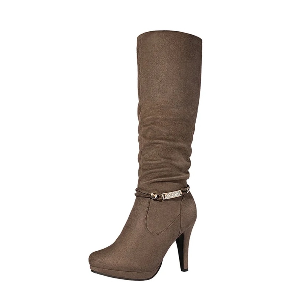 Dream Pairs Women's Knee High Platform Heel Boot